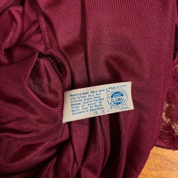 VTG Maidenform Women Slip Dress Sz 38 Babydoll Chemise Cami Coquette Whimsigoth - Picture 9 of 12